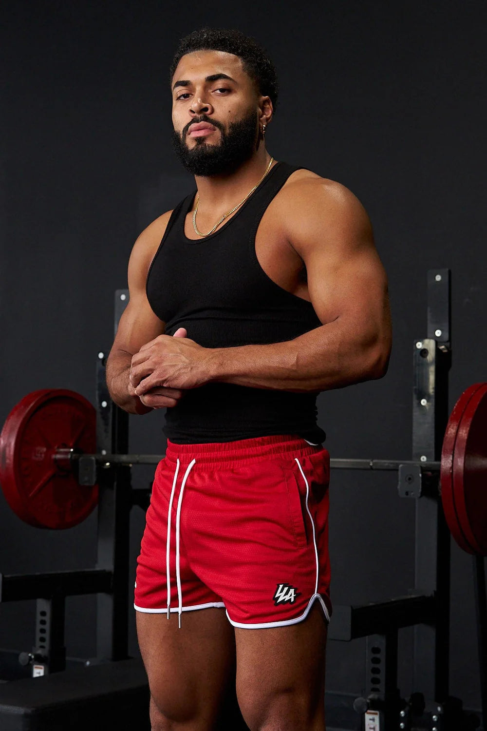 1037-Mesh Bodybuilding Shorts