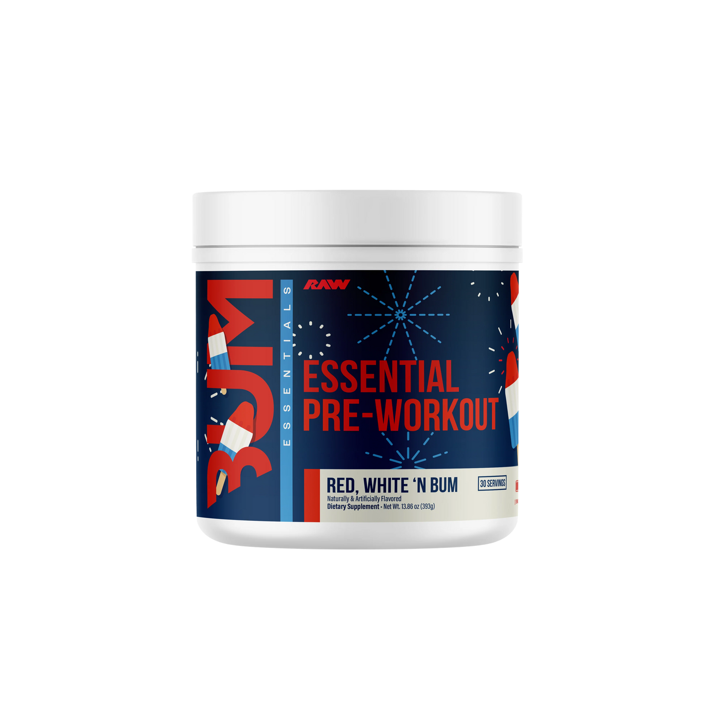 RAW CBUM ESSENTIAL PRE-WORKOUT (30 SERV)